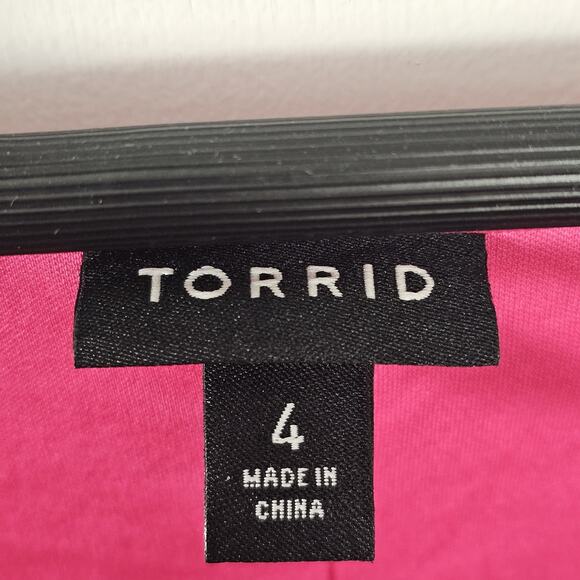 TORRID Sequin Deep V Neck Long Sleeve Lined Blouse Top Size 4X Party Holiday - Picture 6 of 6